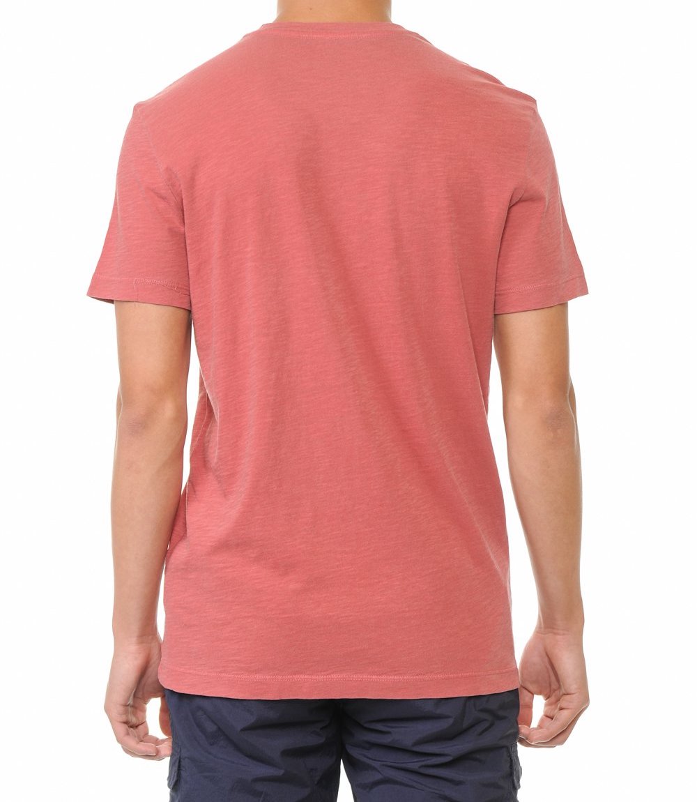 Garment-Dyed Slub Cotton Crew Neck T-Shirt